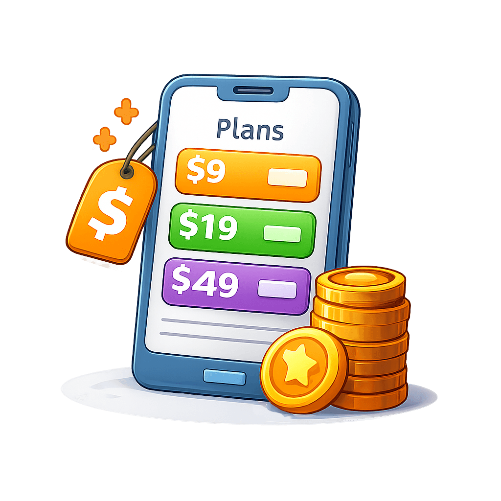 Pricing plans illustration